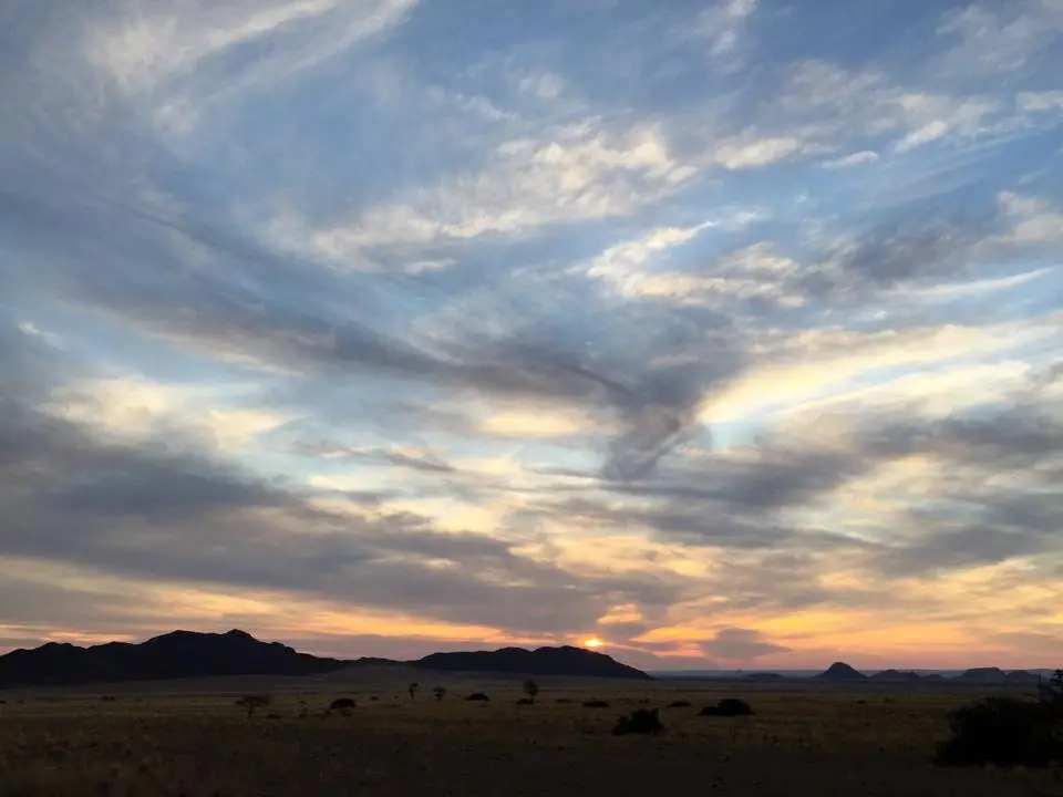 Namibia, Tramonto nel deserto