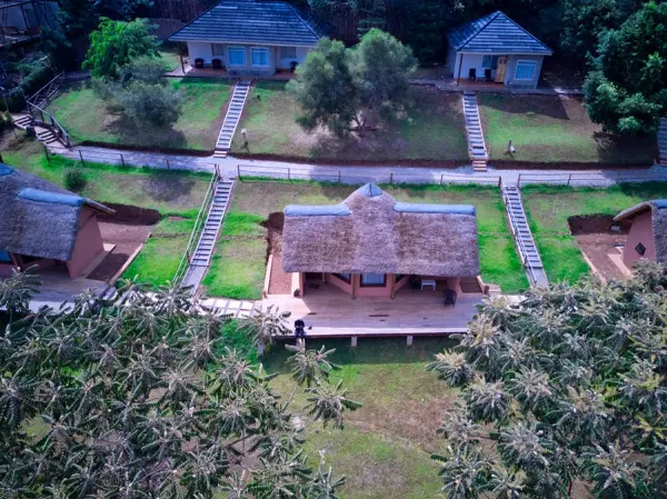 Lago Bunyonyi, Arcadia Cottages, Esterni