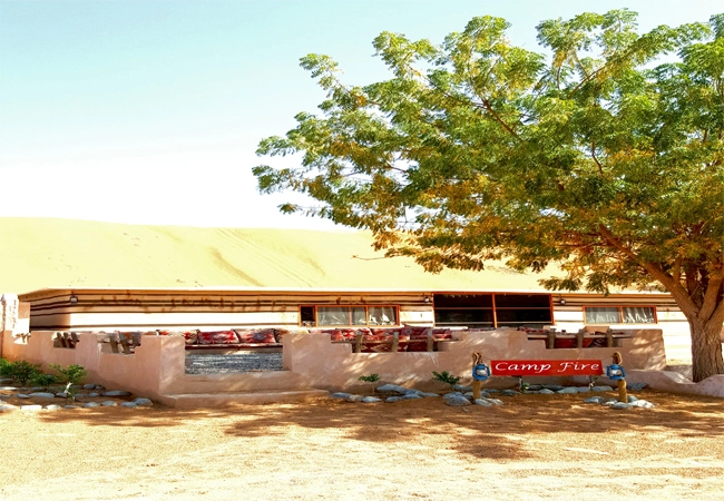 Arabian Oryx camp, fire place