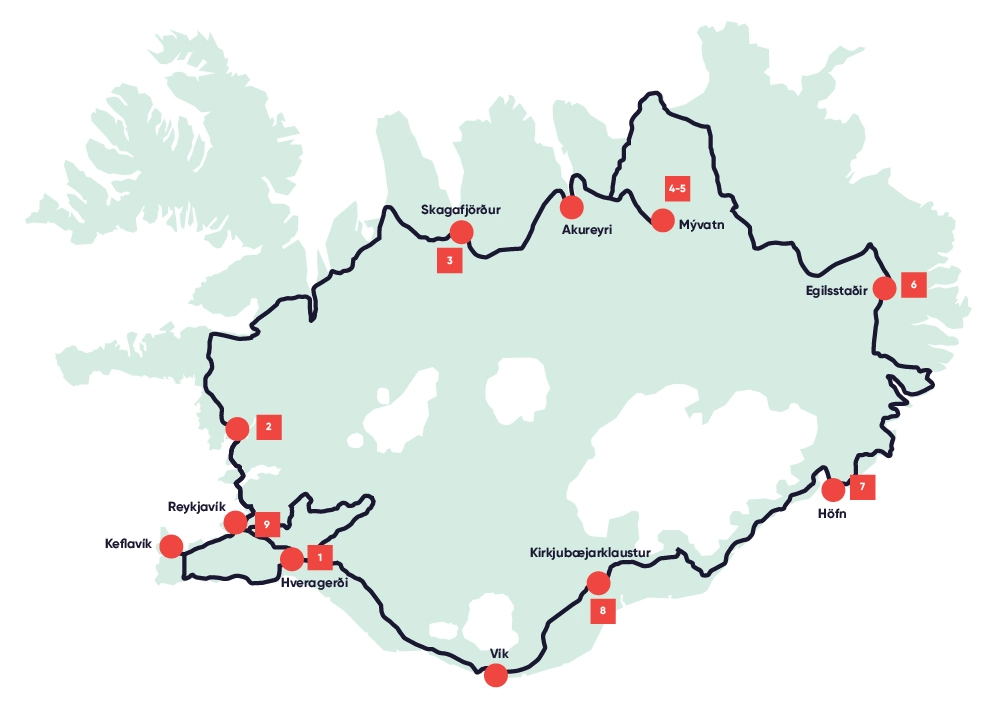 around_iceland_map