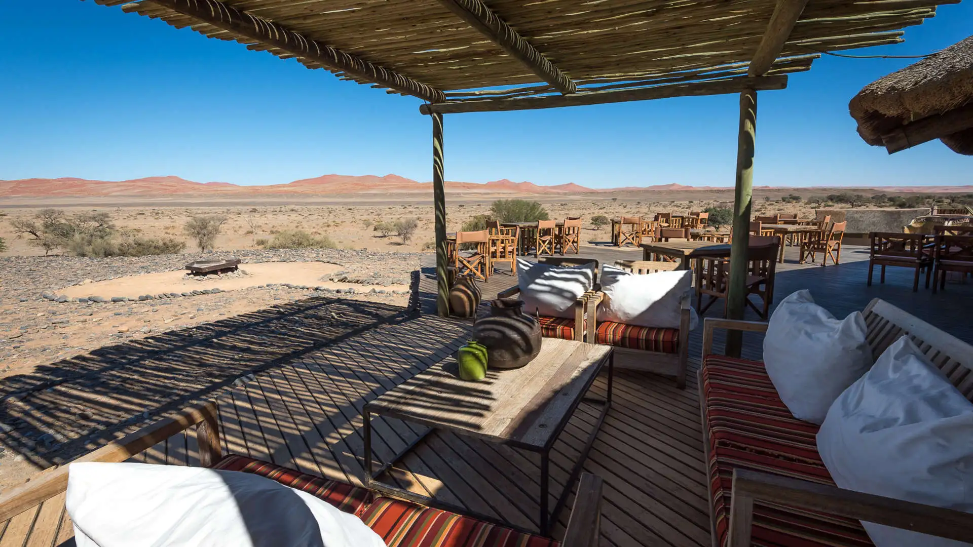 Kulala Desert Lodge, Veranda