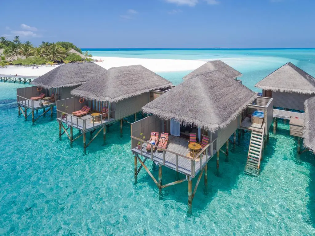 Meeru Island Resort & Spa, water villas