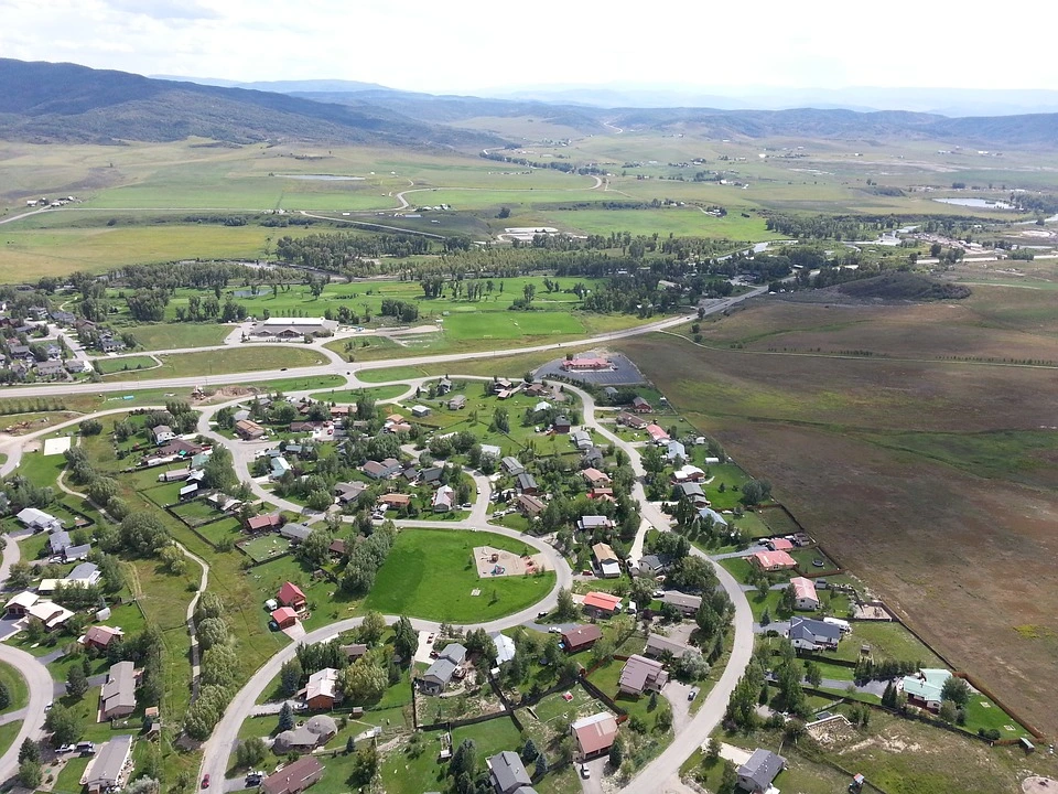 Steamboat, vista aerea