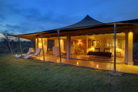 KenyaElewana_Loisaba_Tented_Camp_Guest_Room_Evening_Lights