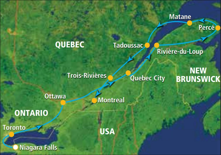 Tour-di-gruppo-ontario-e-quebec-map