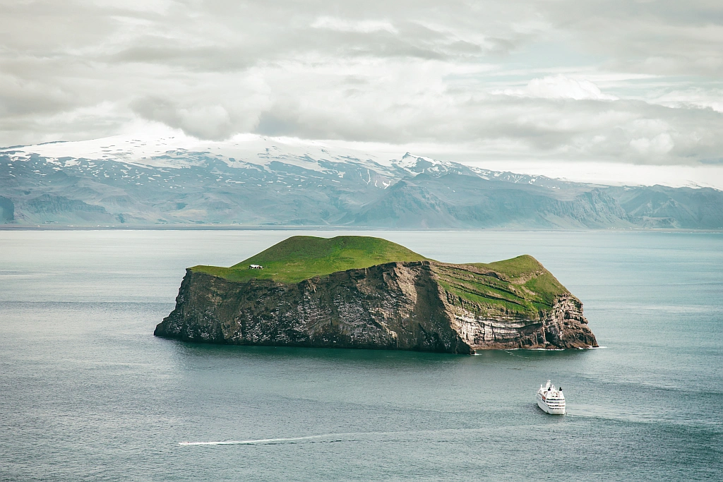 Westman islands, view from main island Heimaey